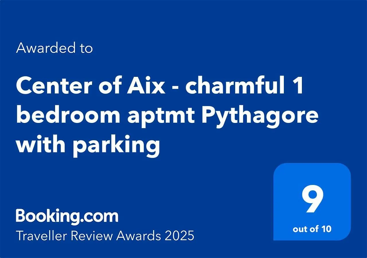 アパート Centre D'Aix - Charmant Appartement 1 Chambre Pythagore Avec Parking エクス＝アン＝プロヴァンス